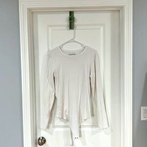 White rubbed body suit